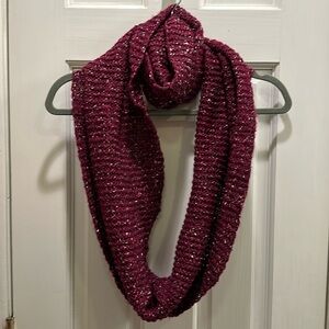 Aqua Burgundy Wine Purple Sequin Infinity Scarf